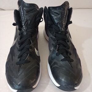 Nike Black and White Hyperquickness Basketball Shoes